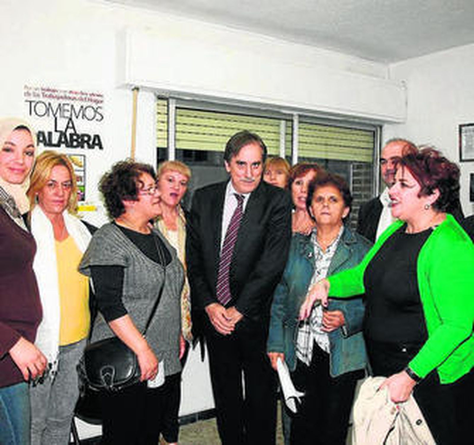 La visita a la Asociación Cultural de Trabajadoras del Hogar.