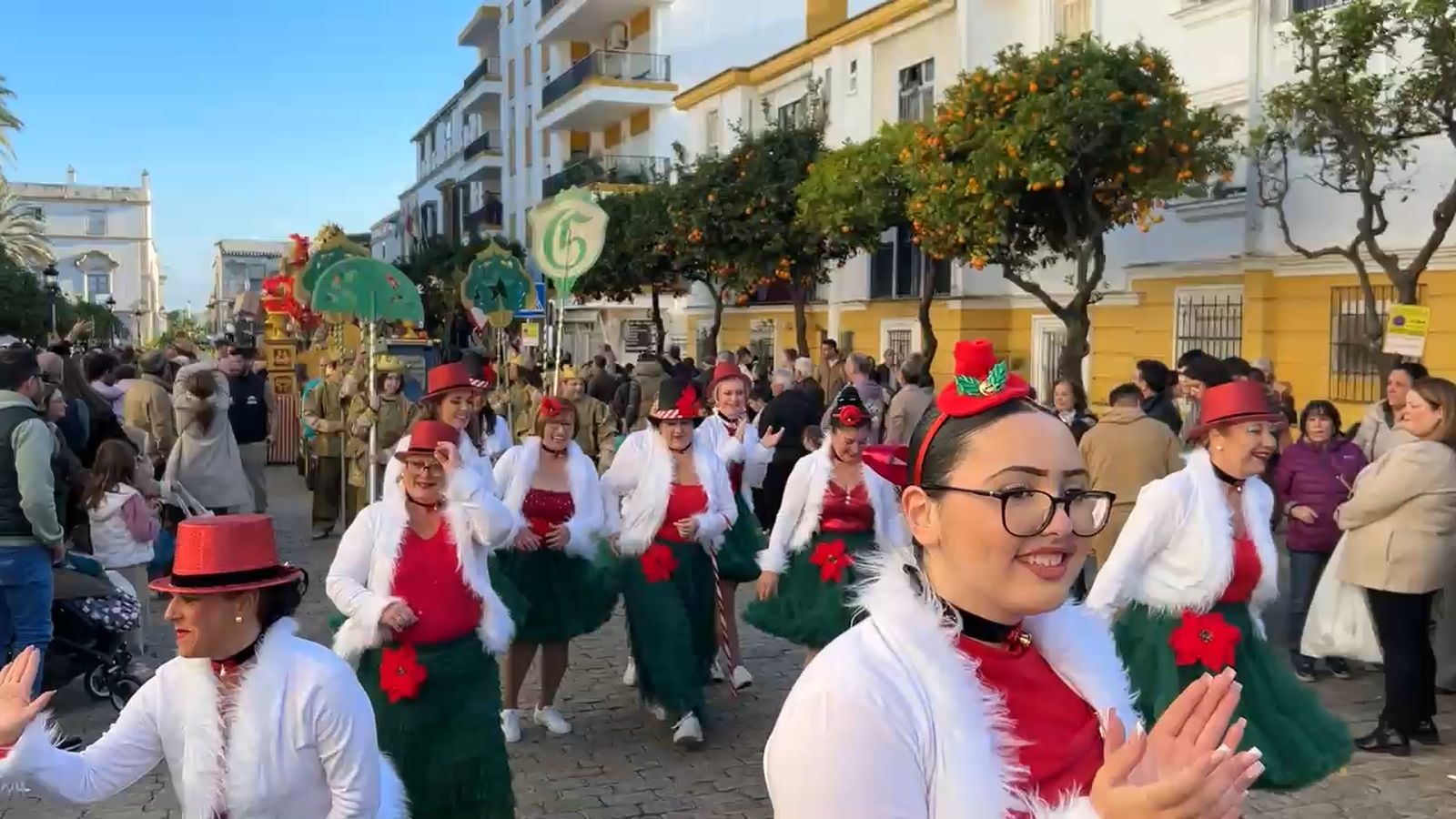 Baile en la Cabalgata de Reyes Magos de El Puerto 2026