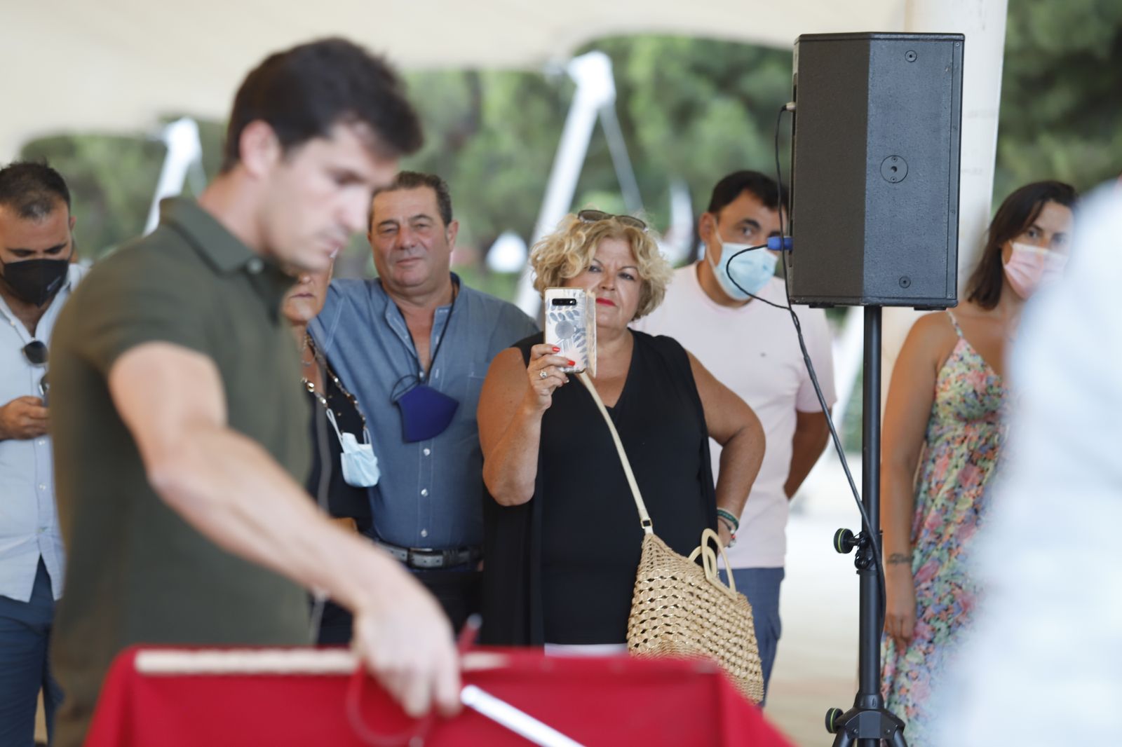 El diestro Daniel Luque lleva a cabo la 'Escuela de Toreo en las calles de Huelva'
