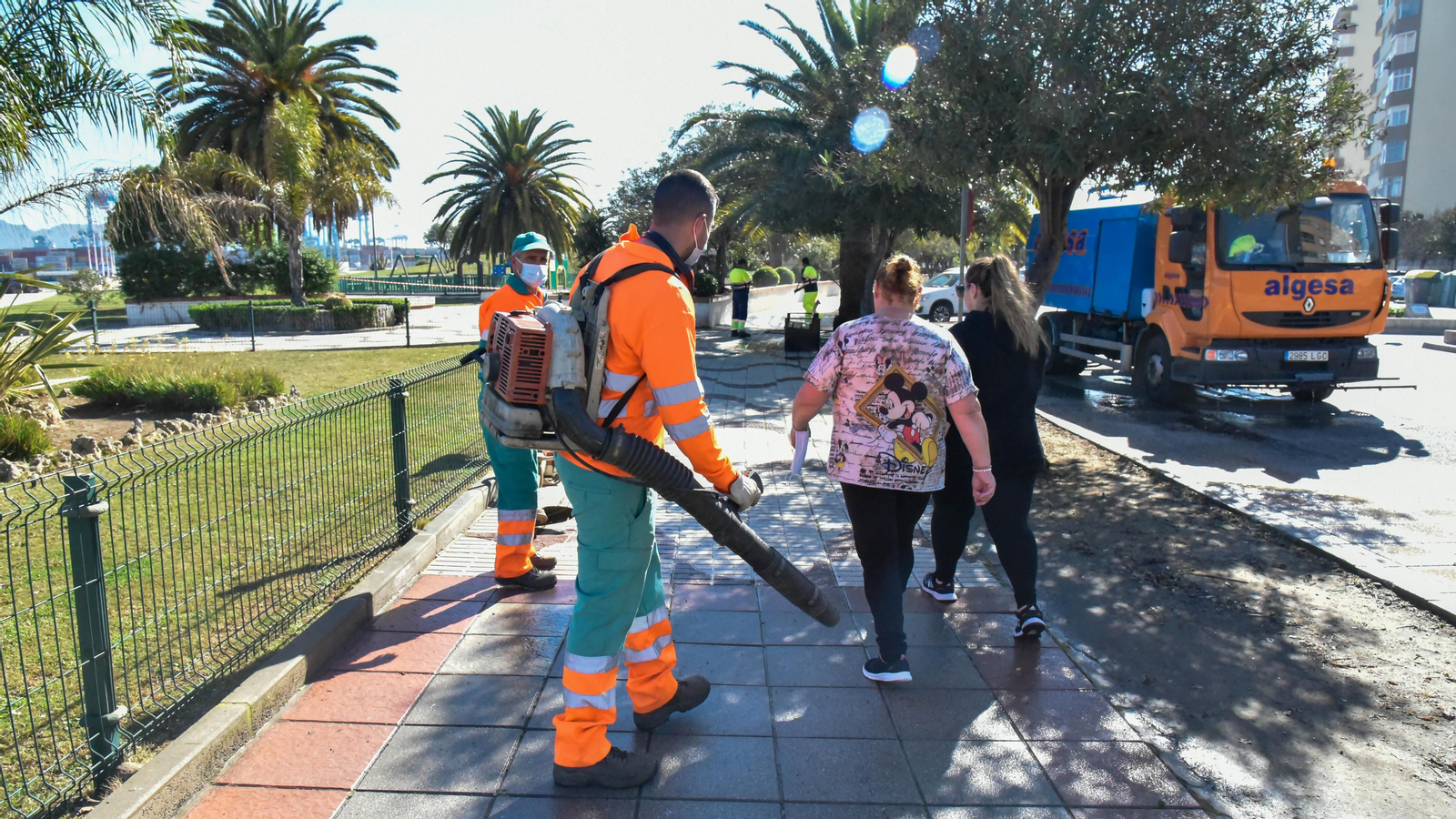 Preparativos para la visita de Juanma Moreno Presidente de la Junta de Andalucía