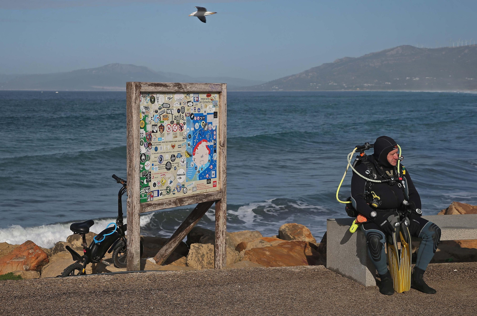 Imágenes de una mañana de noviembre en Tarifa