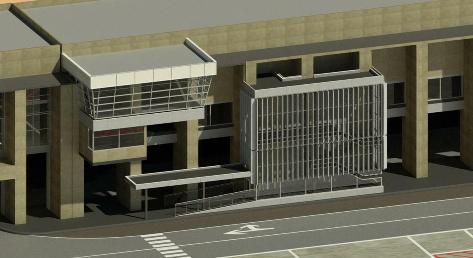 Recreación virtual de cómo quedará el aeropuerto de Sevilla tras la remodelación.