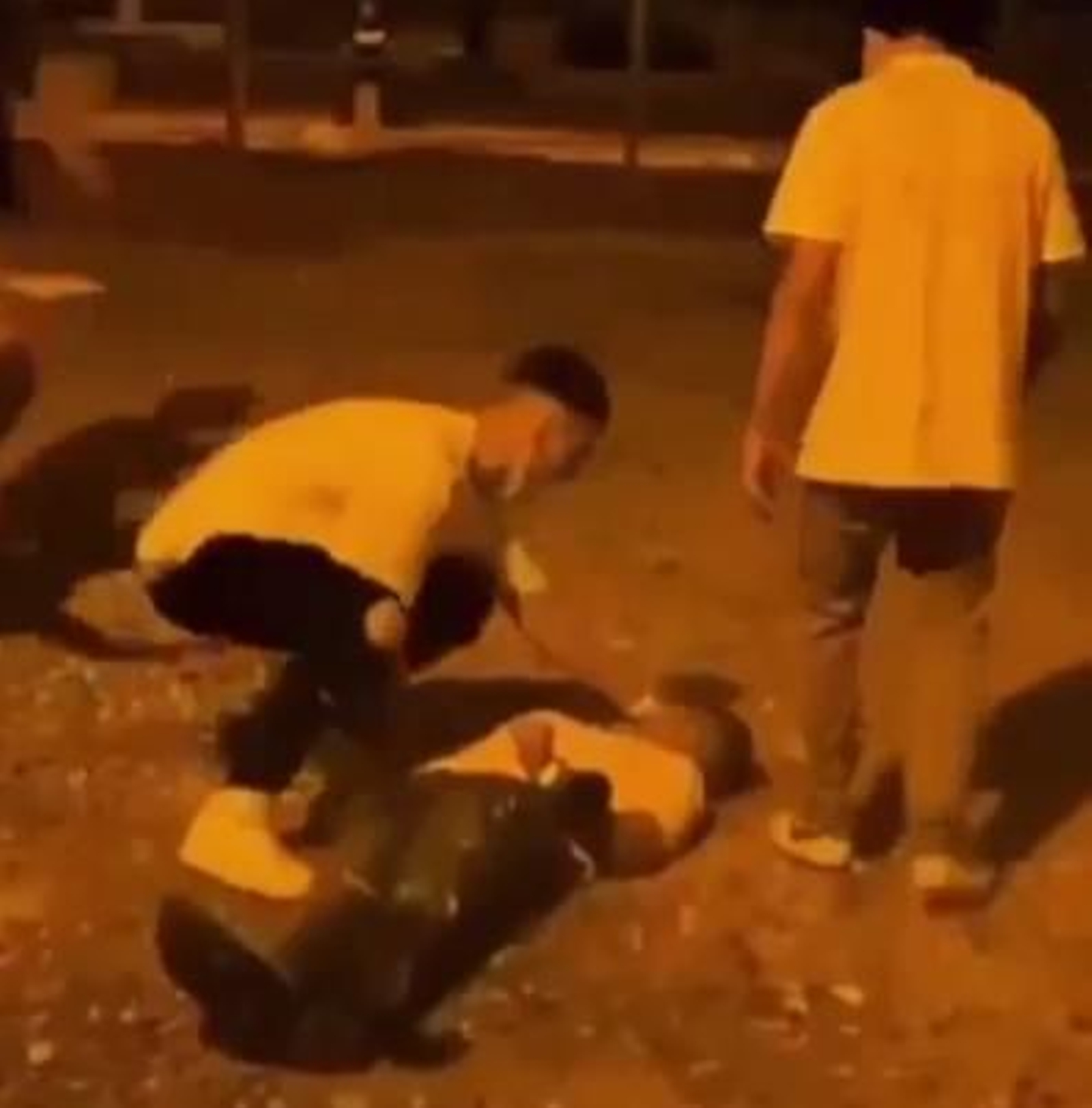 Un momento de la pelea