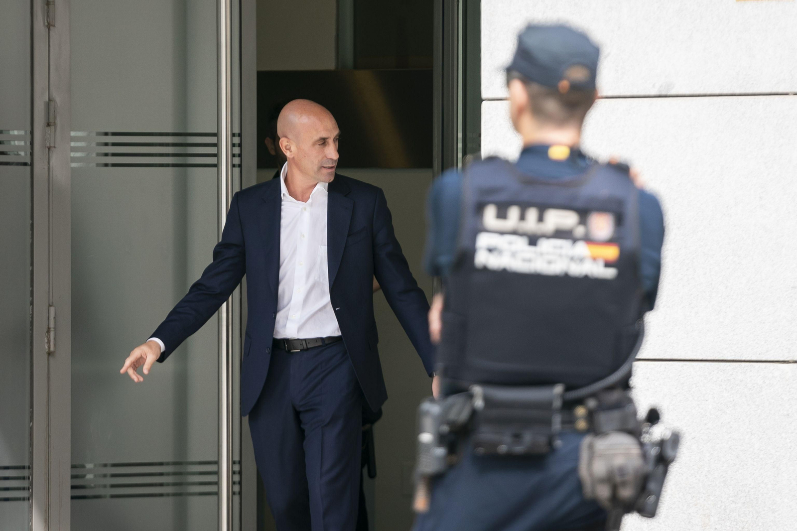 Luis Rubiales, a la salida de su declaración en el juzgado el pasado 15 de septiembre.