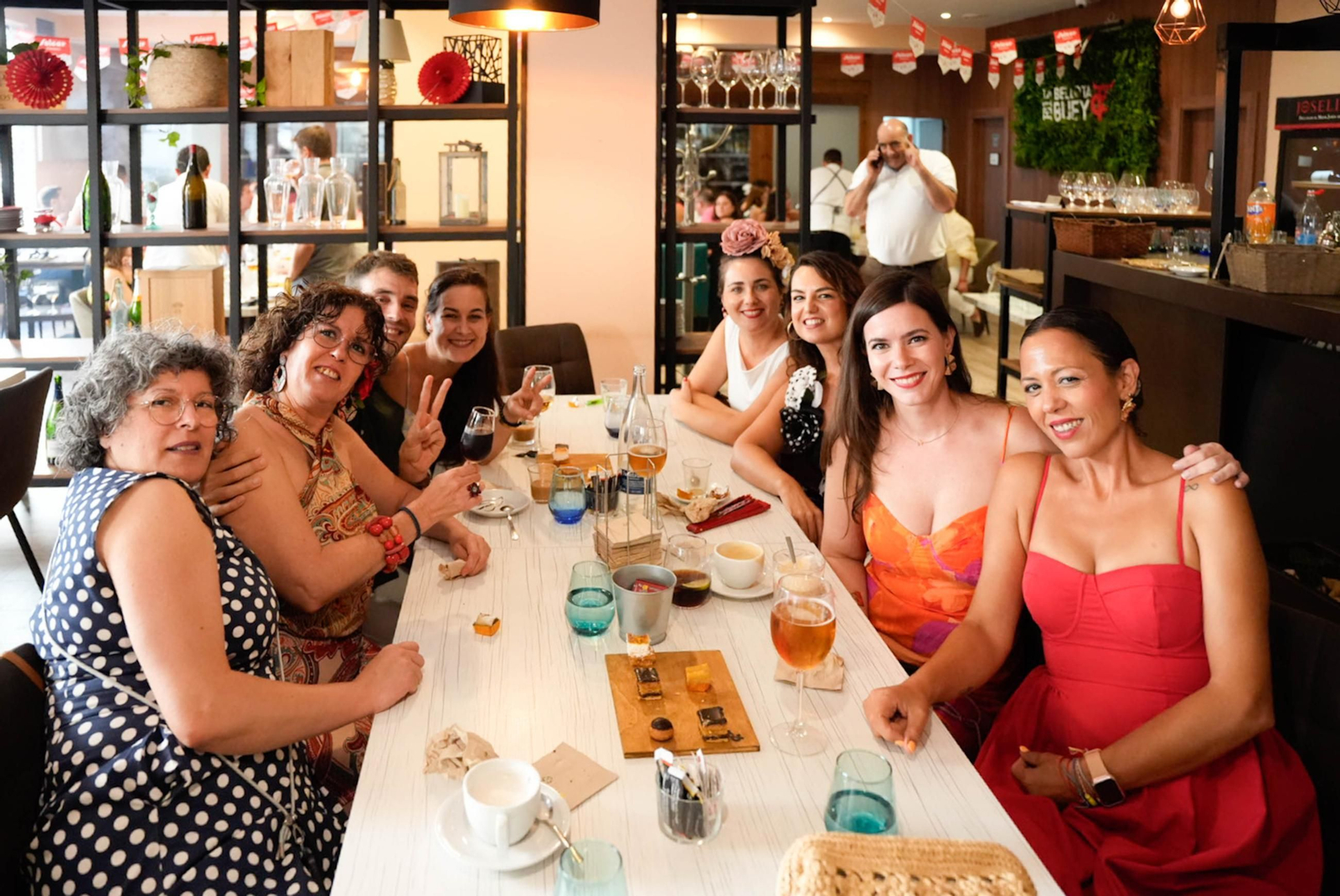 Disfrutando de la feria del mediodía en la jornada del jueves