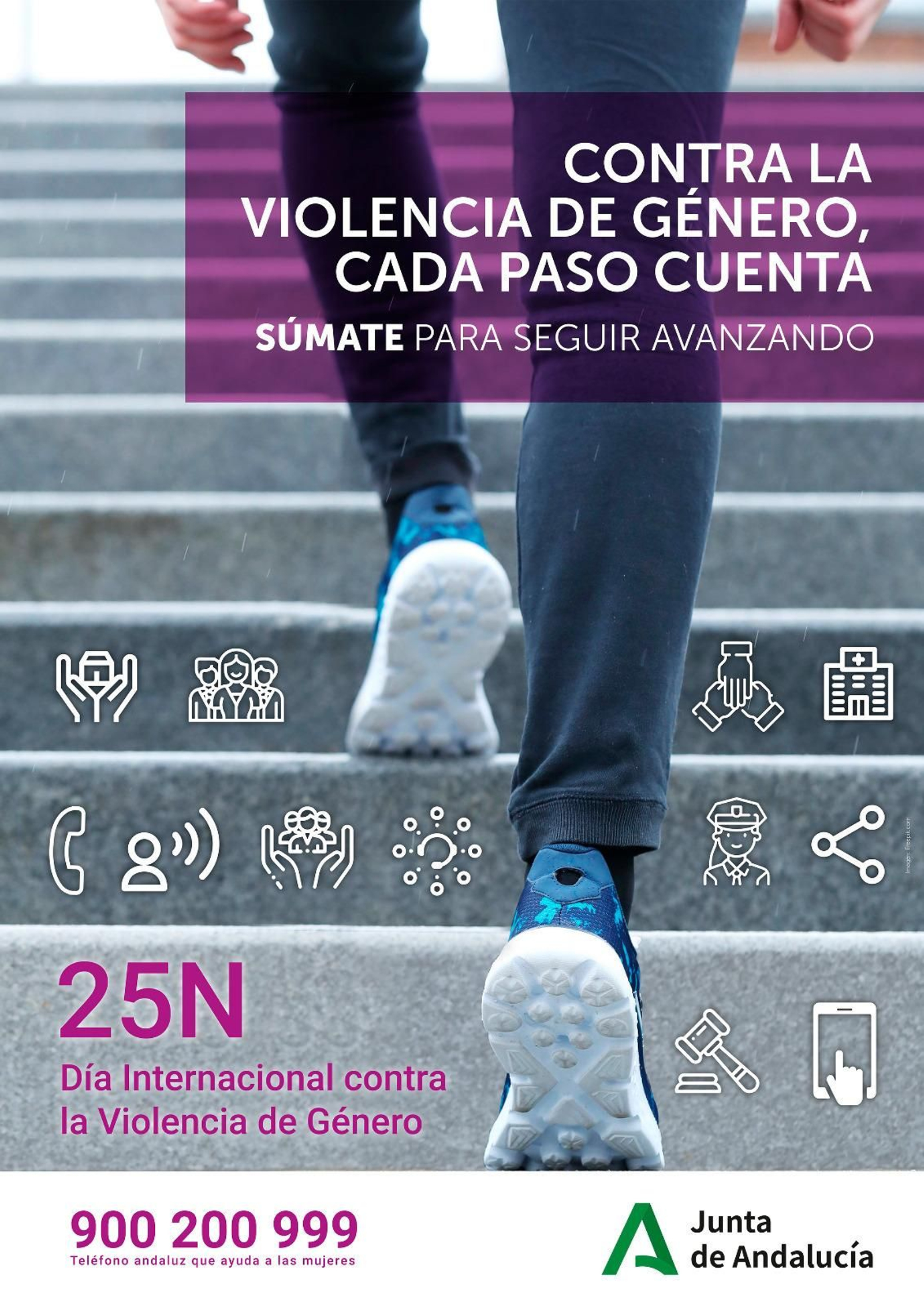 Cartel del 25N de la Junta.