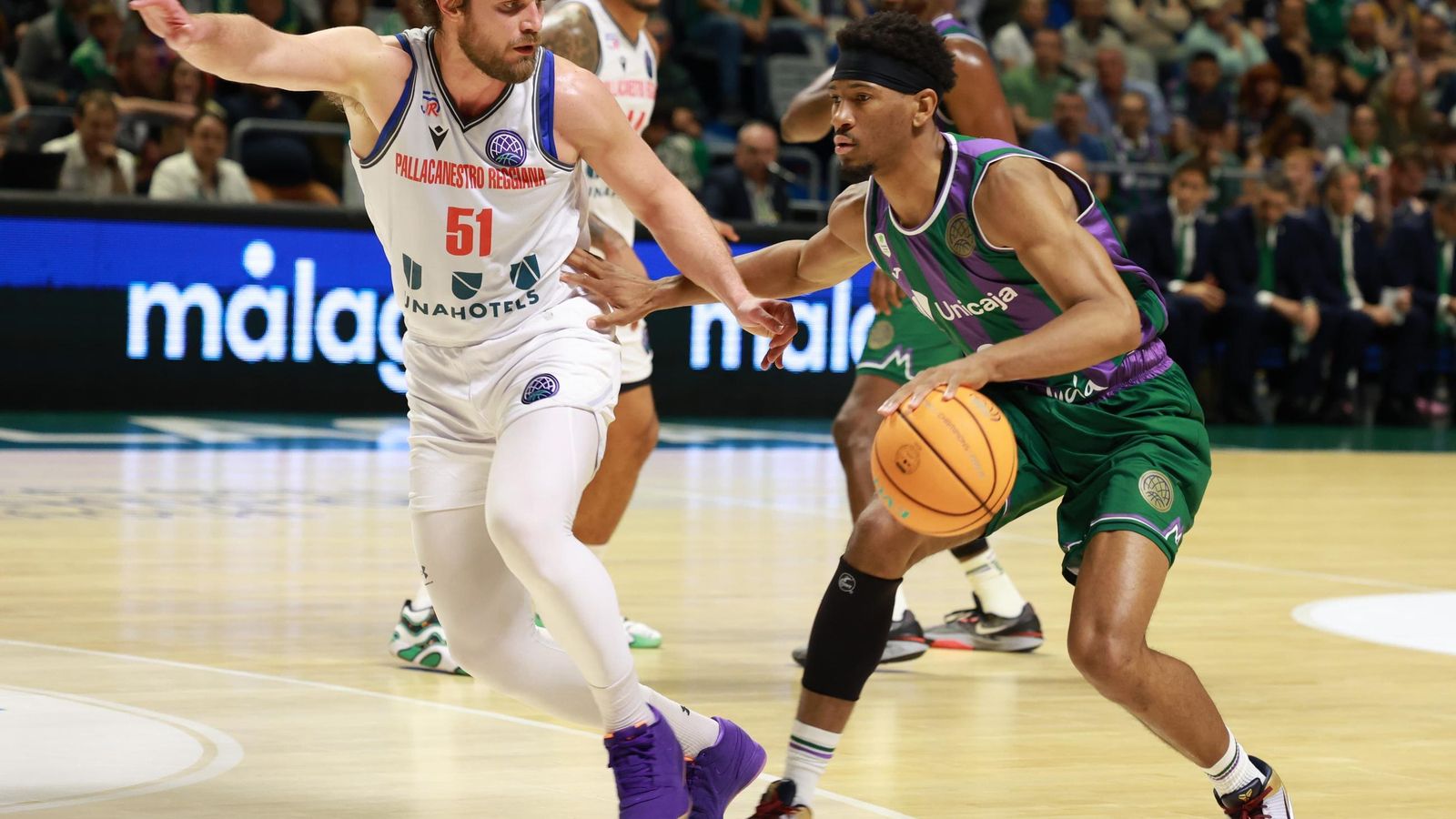 El Unicaja-Reggiana de cuartos de final de la BCL, en fotos