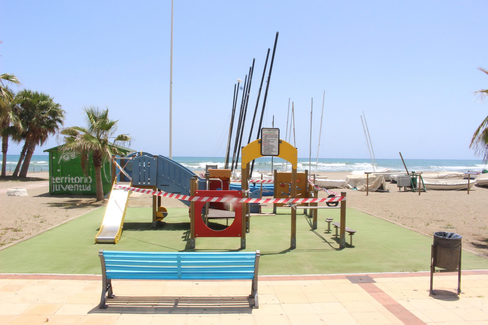 La playa de La Cala de Mijas en el camino hacia la fase 2 de la desescalada