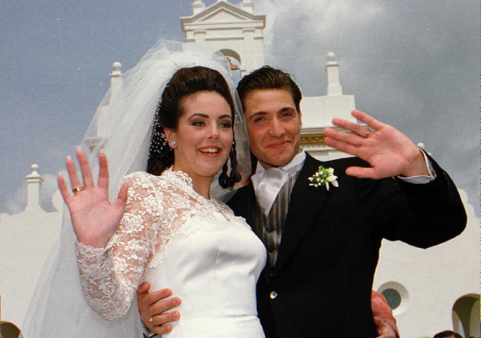 Rocío carrasco y Antonio David Flores, el día de su boda en 1996.