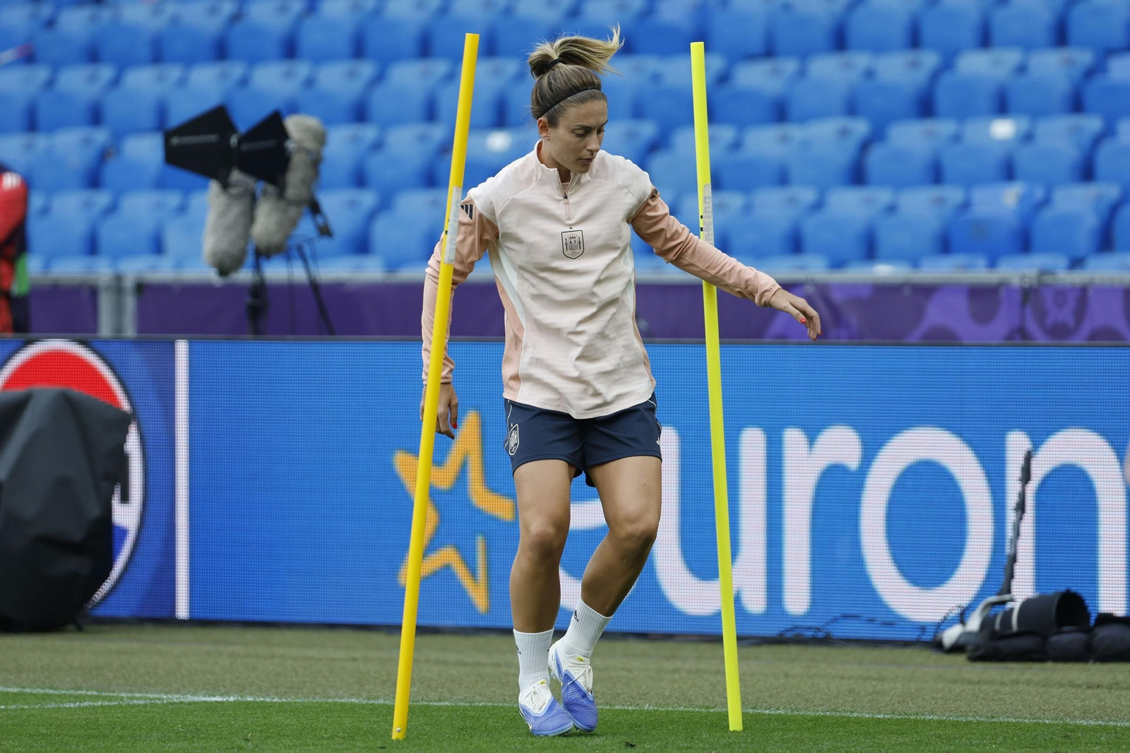 Las fotos de España antes de la final de la Eurocopa femenina