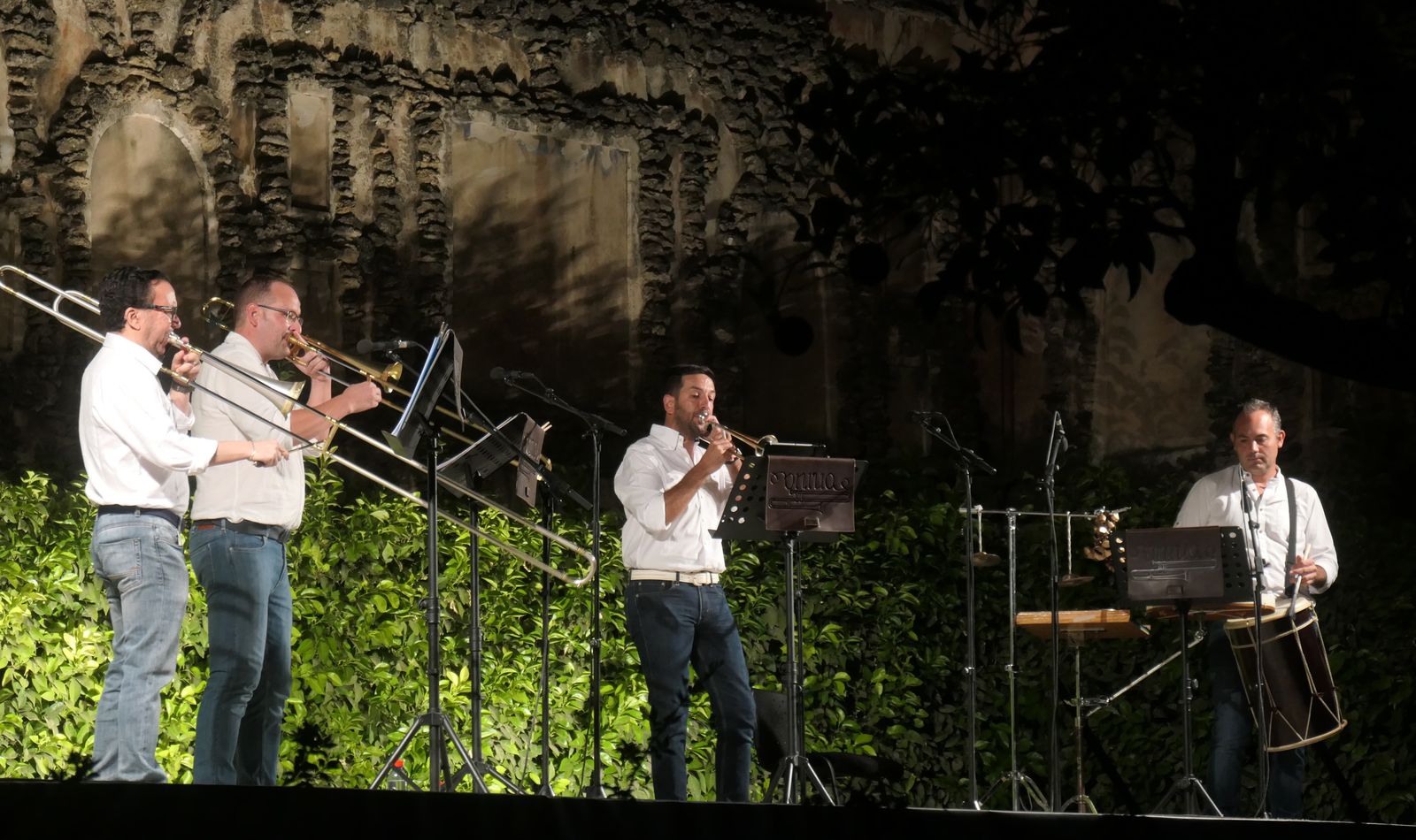 Daniel Anarte, M;anuel Quesada, Carmelo Sosa y Eugenio García, Oniria en el Alcázar.