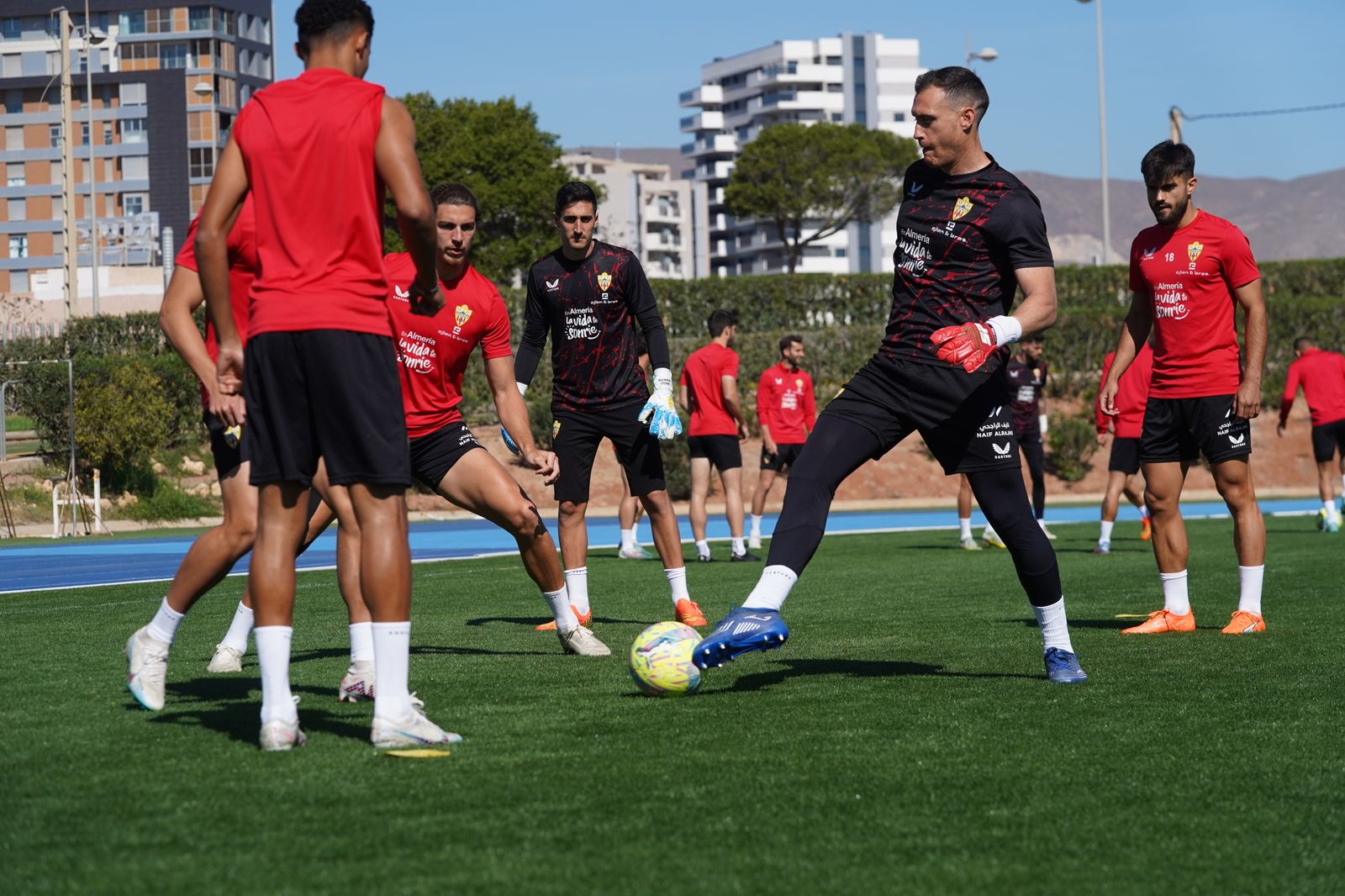 Así ha sido el entrenamiento de la UD Almería este jueves