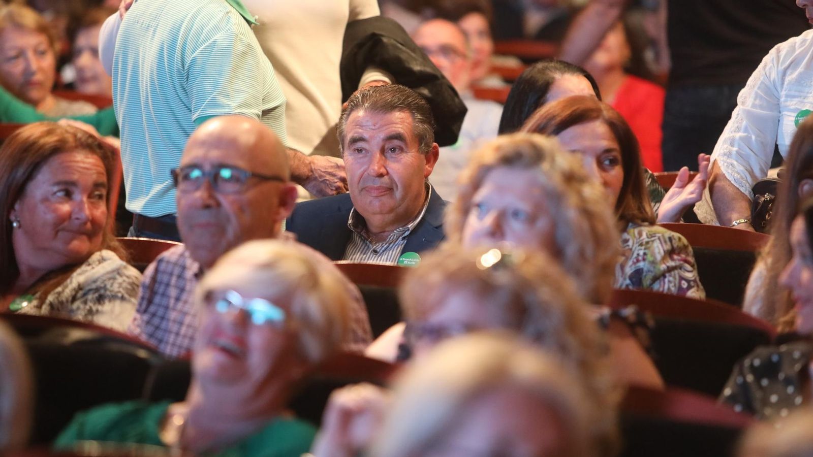 Antonio Moreno y Manuel de Bernardo, los dos alcaldes andalucistas, arropando la presentación de la candidatura de Fran Romero.