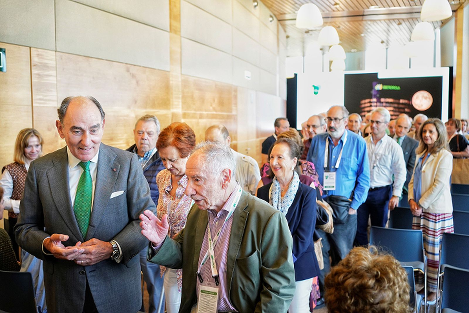 El presidente de Iberdrola, Ignacio Galán, en una Jornada de Accionistas celebrada en Bilbao.