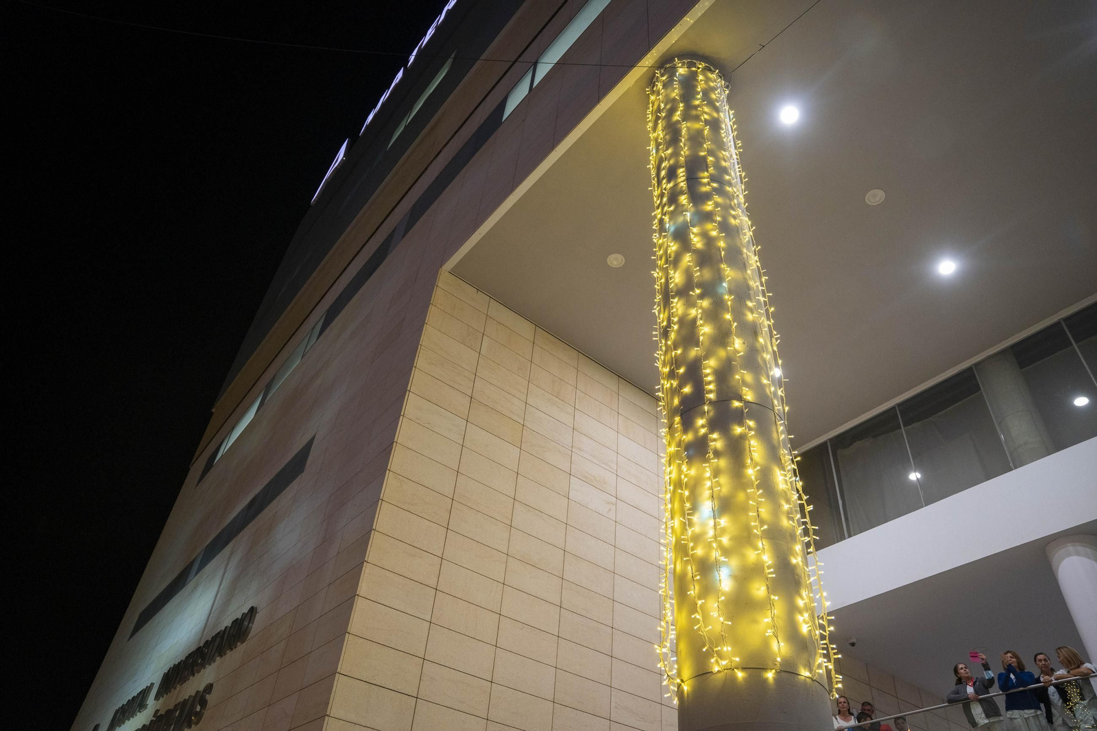 El encendido del alumbrado navideño del Hospital Universitario Torrecárdenas, en imágenes