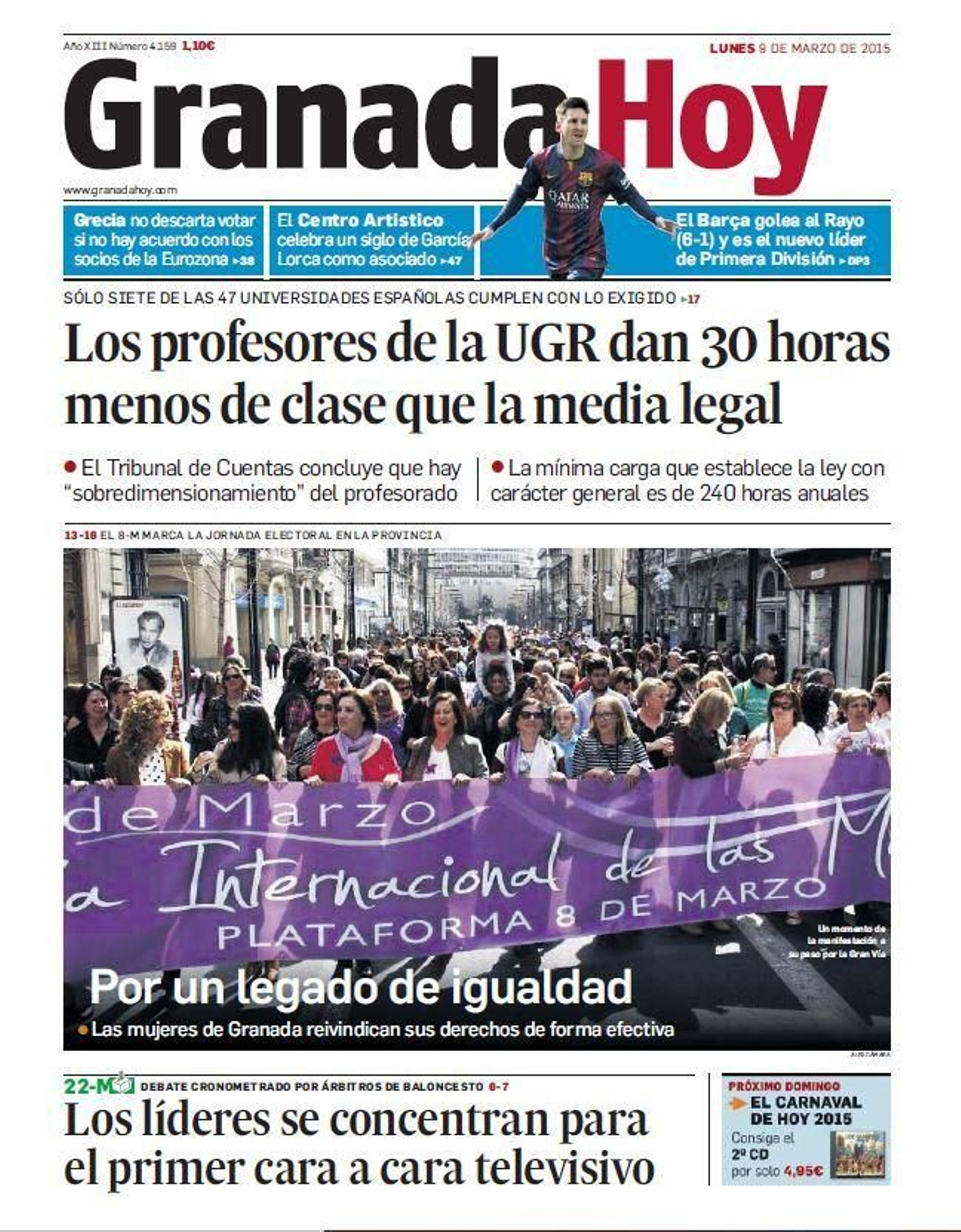 Portada del año 2015.