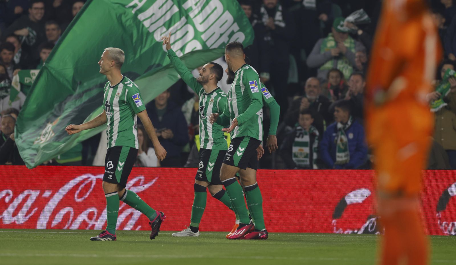 Juanmi celebra su gol contra el Celta.