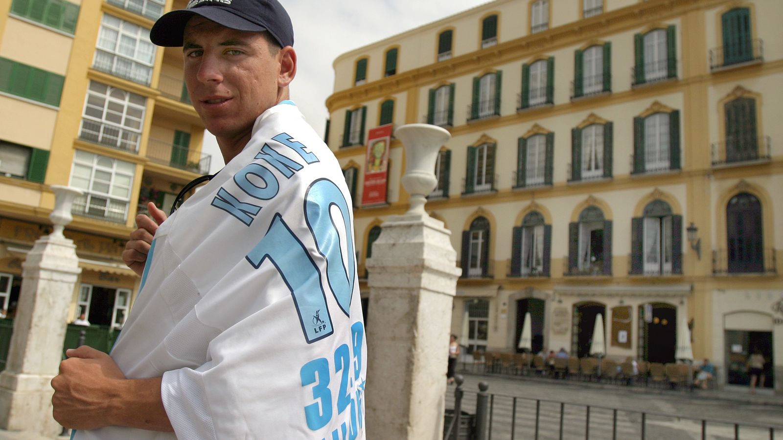 Koke, hace 22 años, en la Plaza de la Merced.