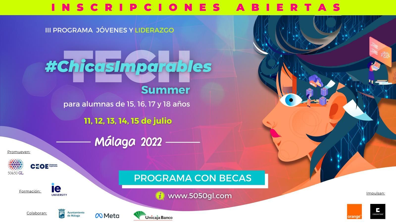 Cartel del III Programa Jóvenes y Liderazgo #ChicasImparablesTECH Summer Cartel del III Programa Jóvenes y Liderazgo #ChicasImparablesTECH Summer