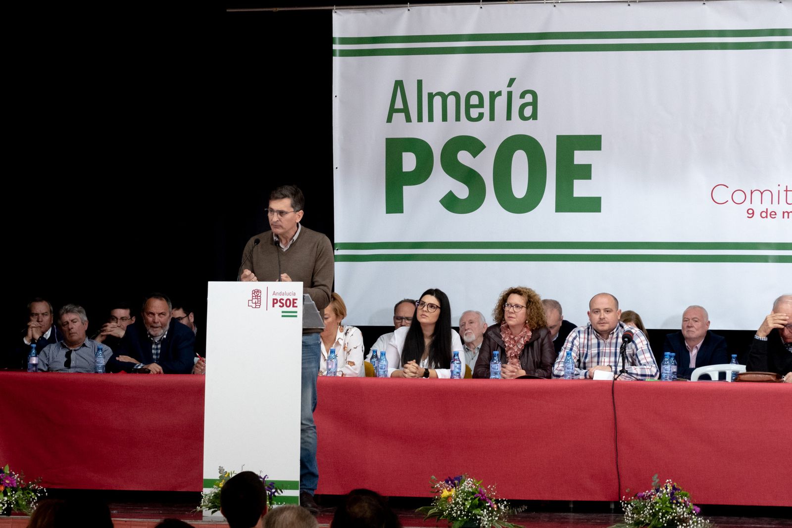 José Luis Sánchez Teruel, esta mañana en Garrucha.