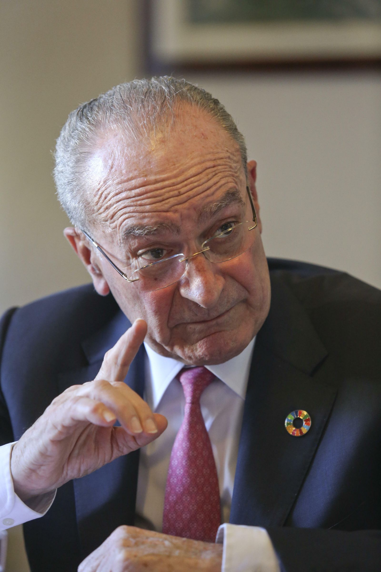 De la Torre, durante la entrevista.