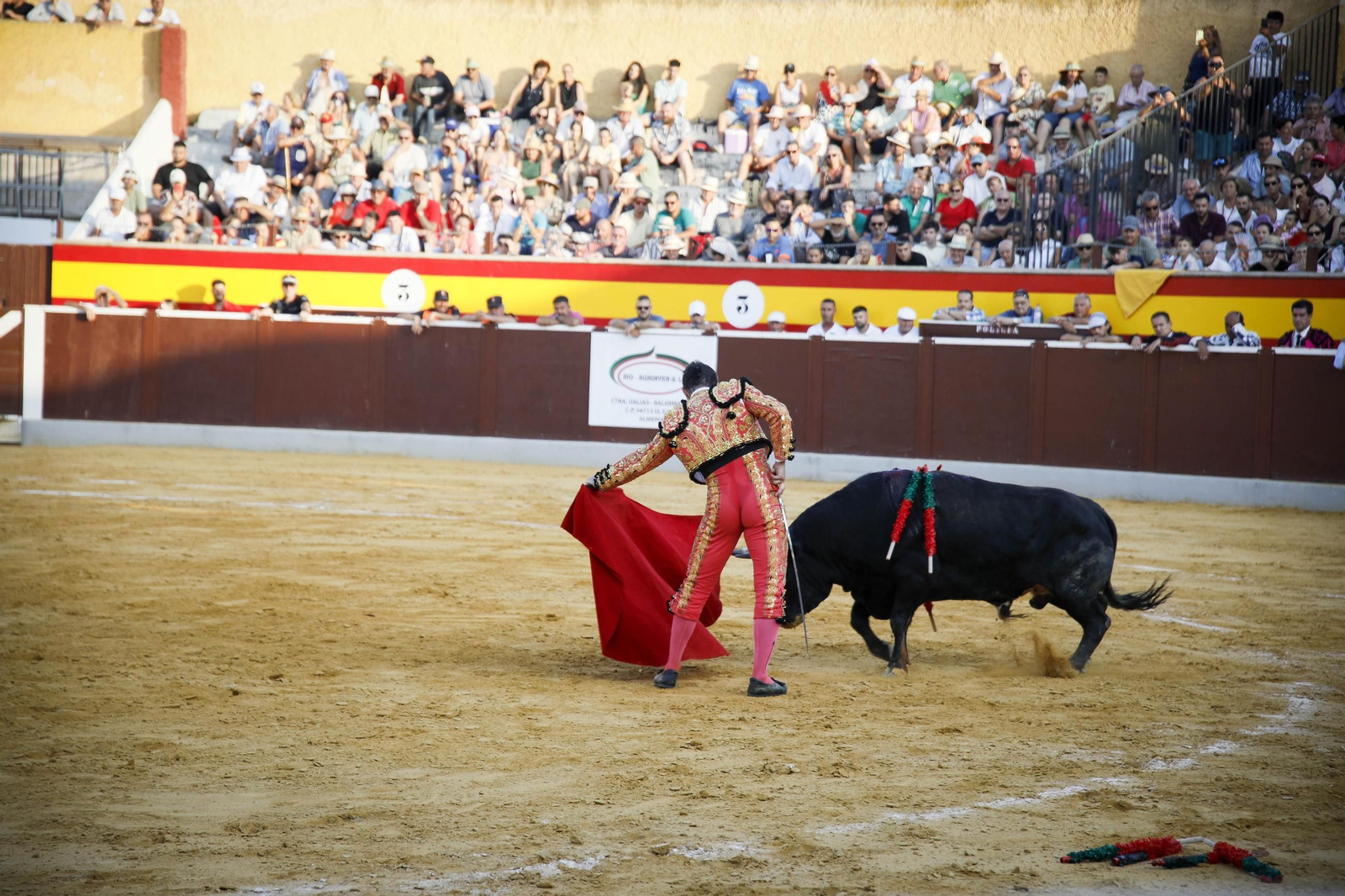 Corrida de toros Berja con un toro indultado, en imágenes