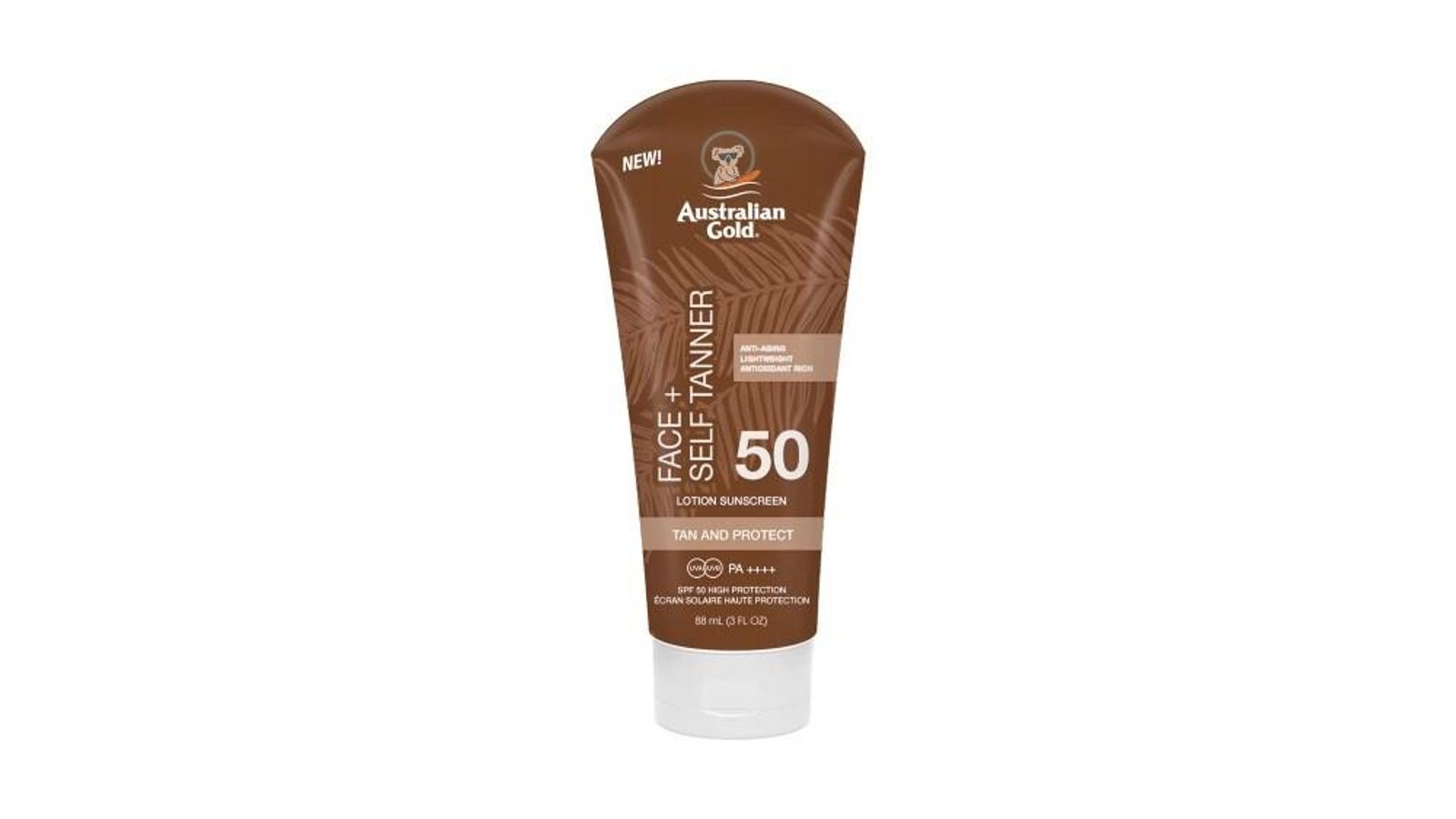 australian gold Sun Care SPF50 Face With Self Tanner