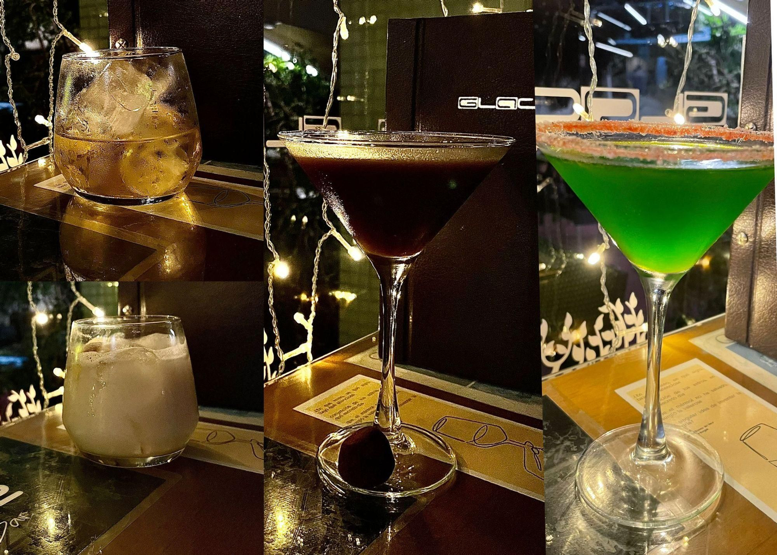 Cócteles navideños de Glace Lounge Bar