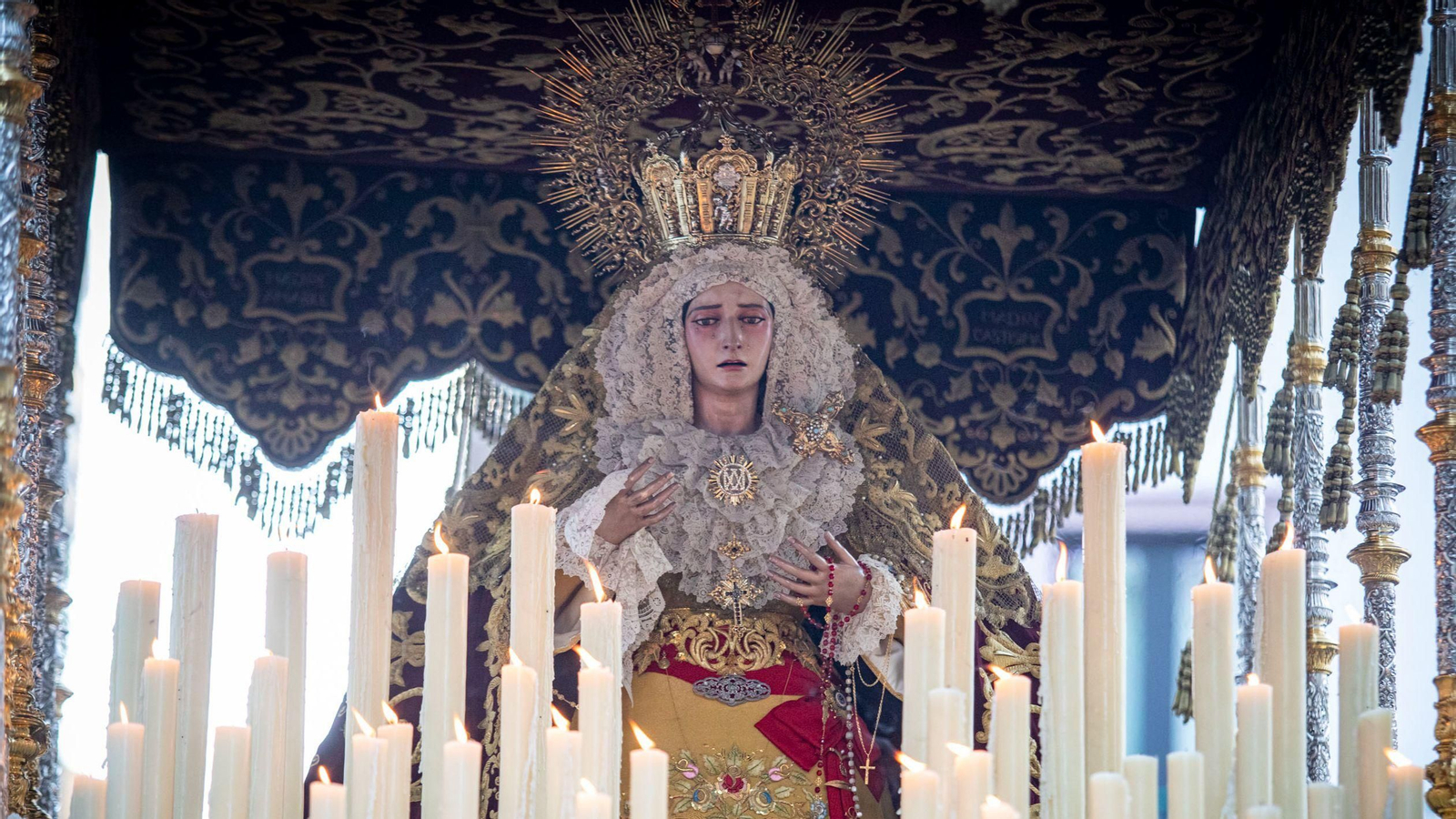 Nuestra Señora de la Amargura en la Semana Santa de Cádiz 2022.