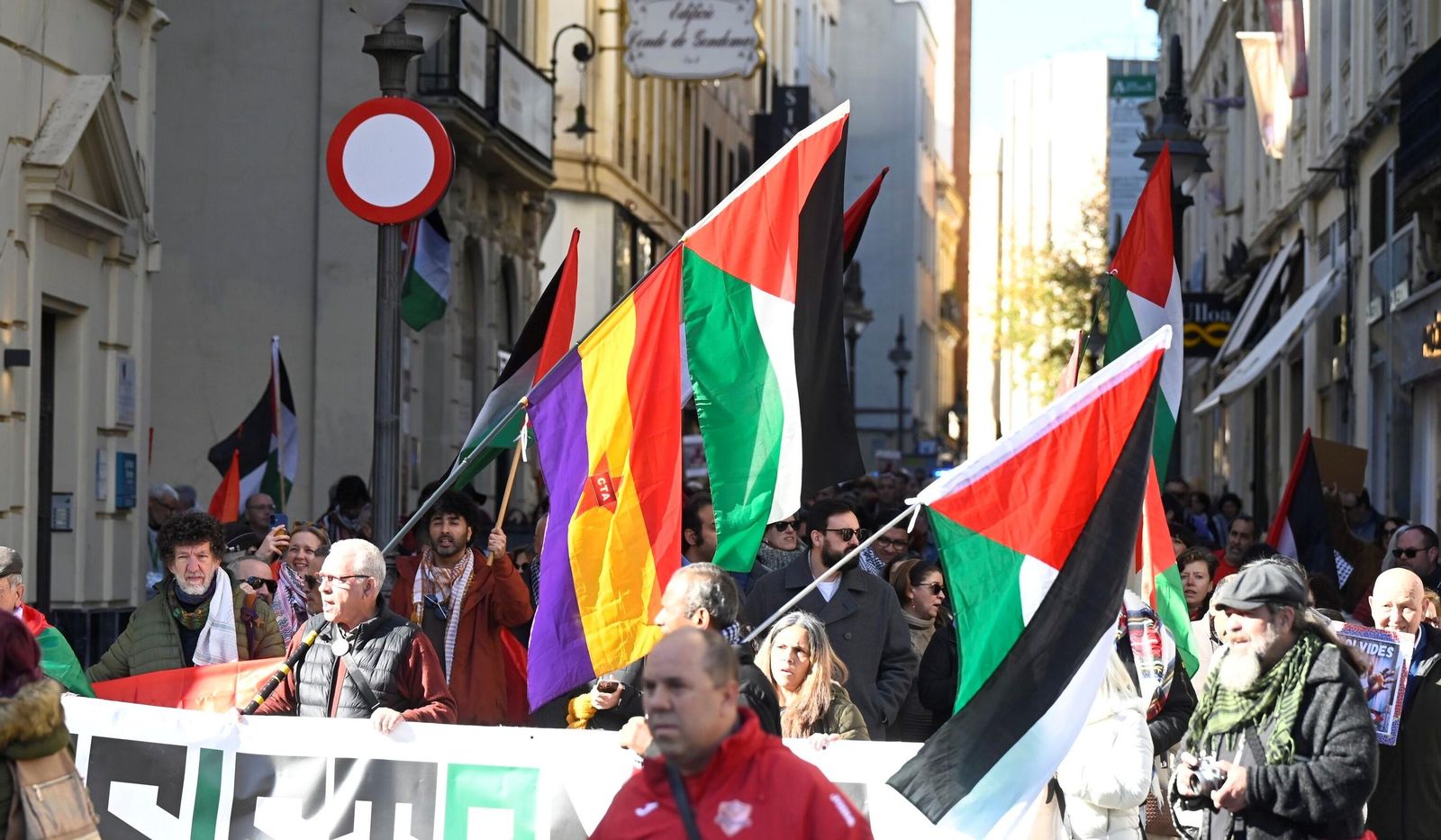Las imágenes de la manifestación de las iniciativas de solidaridad con Palestina en Córdoba