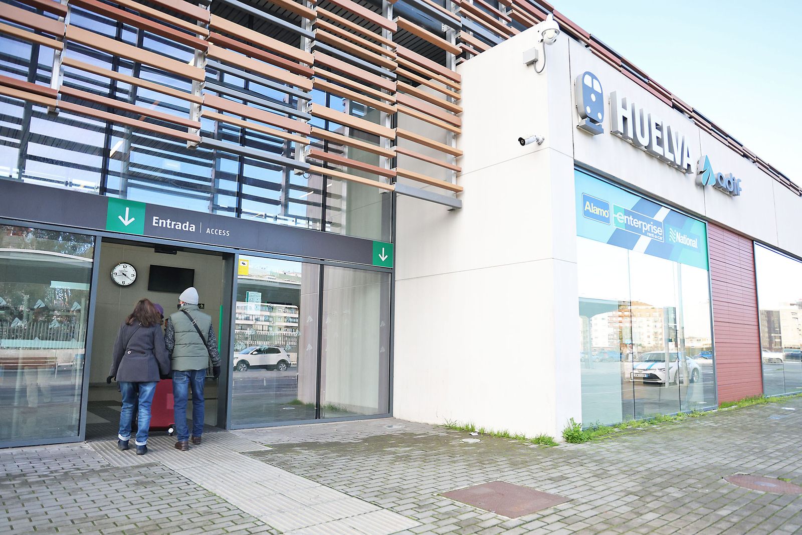 La estación de Huelva la mañana siguiente del trágico accidente