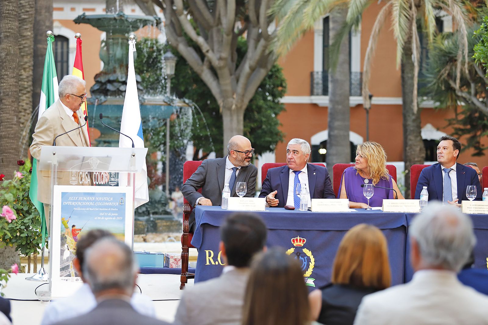 Imágenes del pregón de la XLIX edición de la Semana Náutica Internacional Colombina