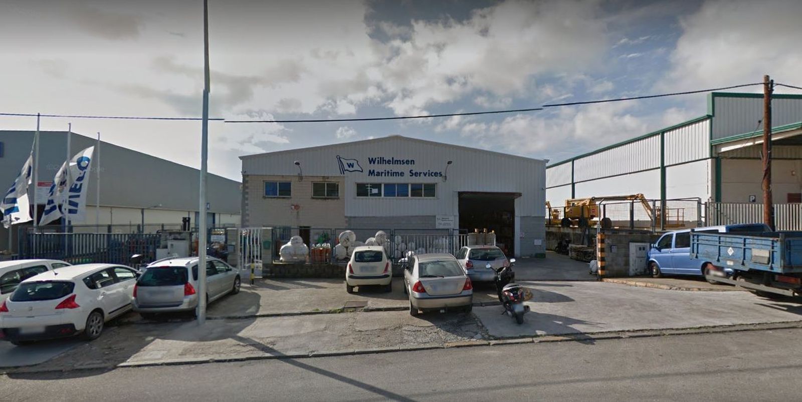 La nave en la que se ubica la sede social de Wilhelmsen Ships Service en el Cortijo Real.