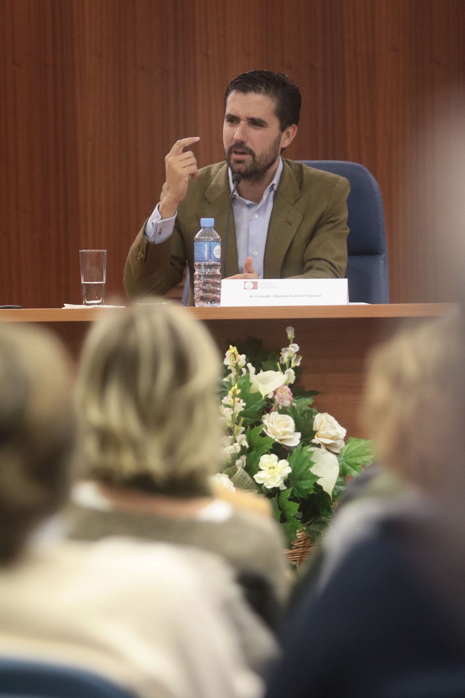 Gonzalo Altozano García-Figueras, ayer durante la conferencia.