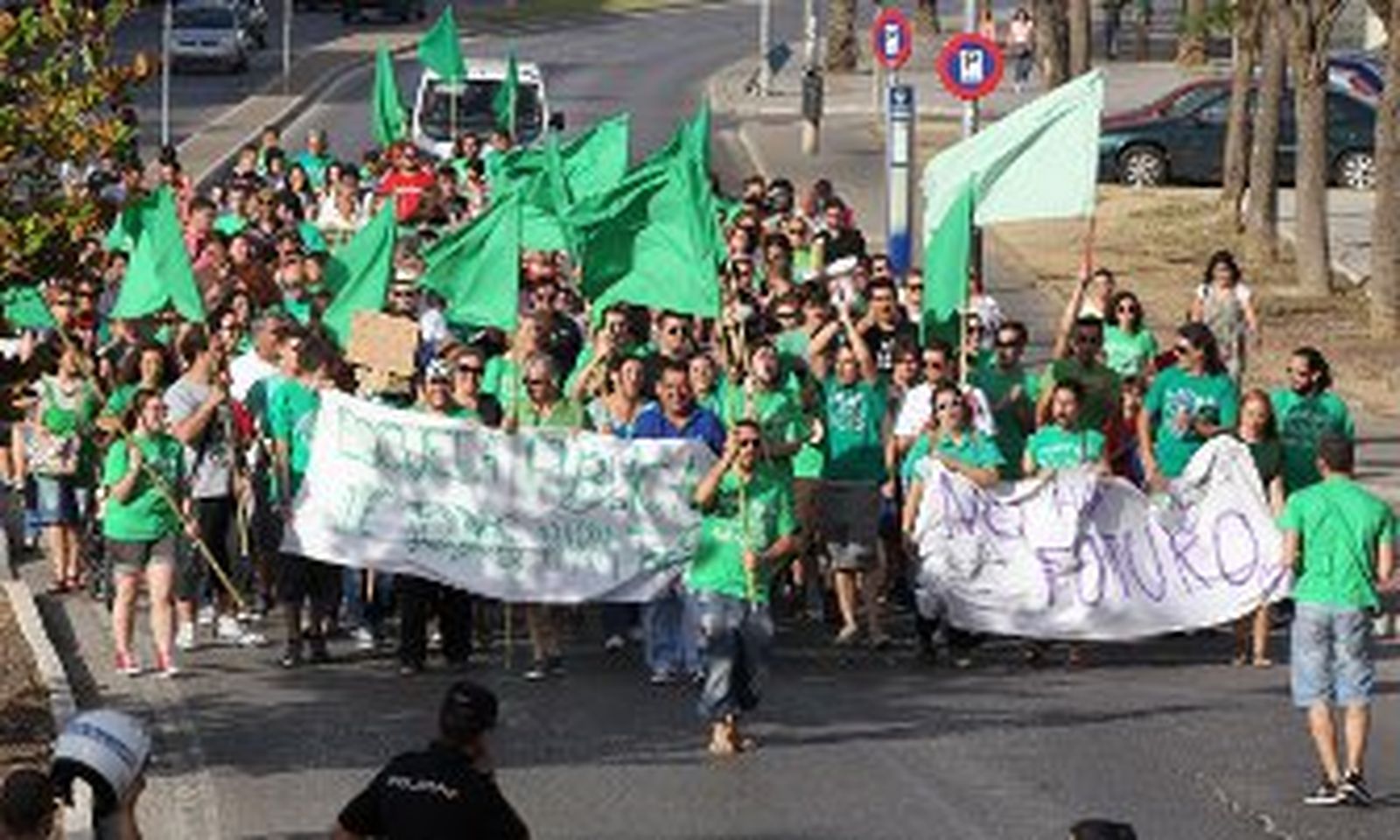 Una 'marcha verde' por la educación