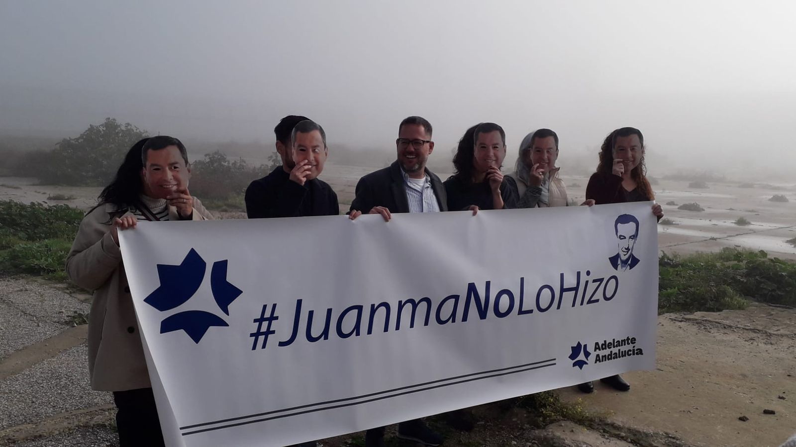 Arranque de la campaña-denuncia de Adelante Andalucía contra el incumplimiento de la Junta de construir el nuevo hospital regional de Cádiz.