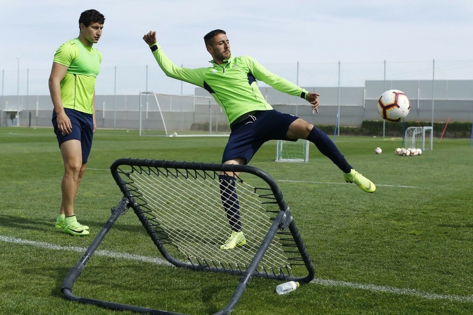 Nico Aguirre y Adri Castellano, en la sesión de este miércoles