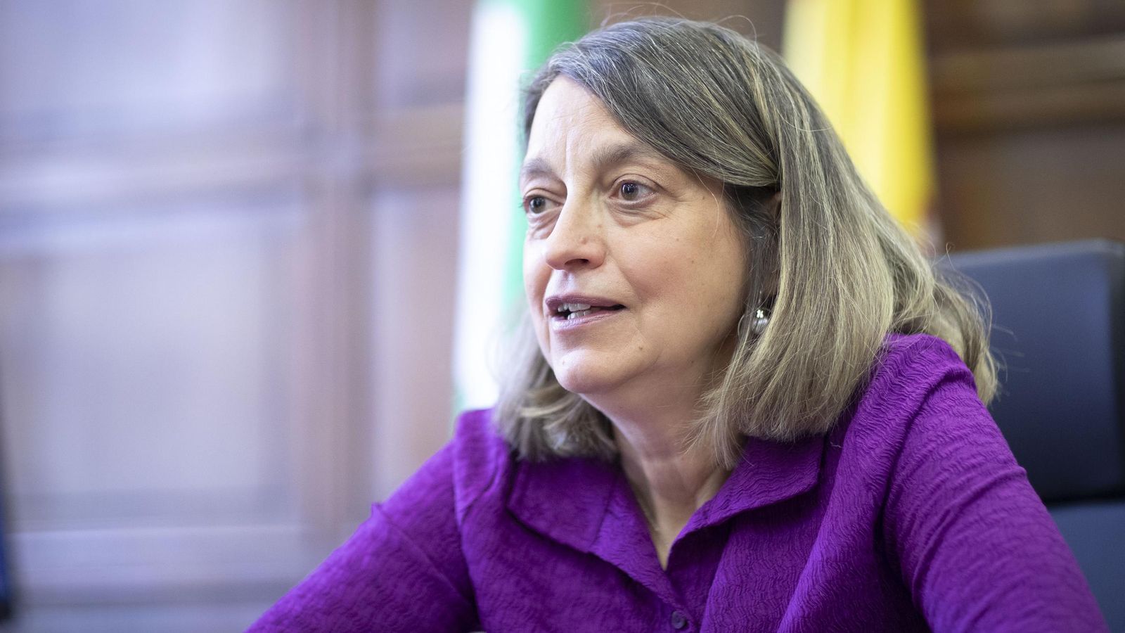 Concepción Rodriguez, durante la entrevista.