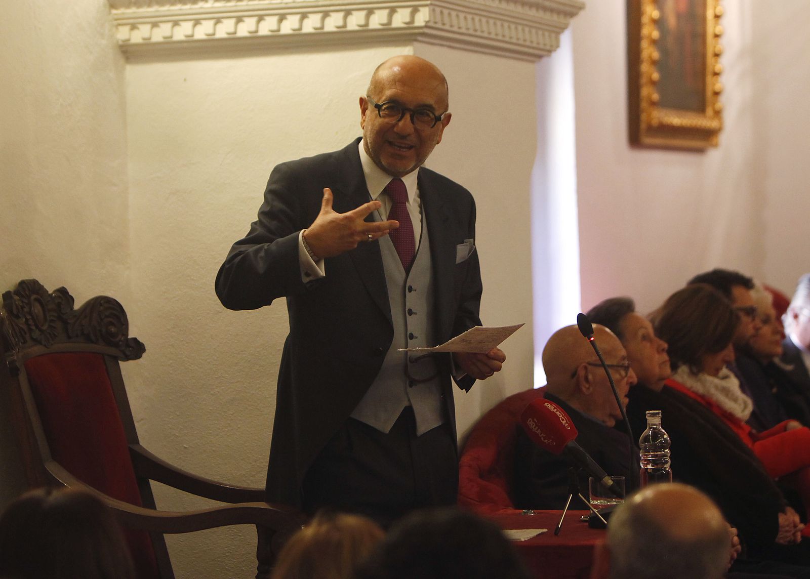 Manuel Marchena habla durante el acto de su nombramiento.