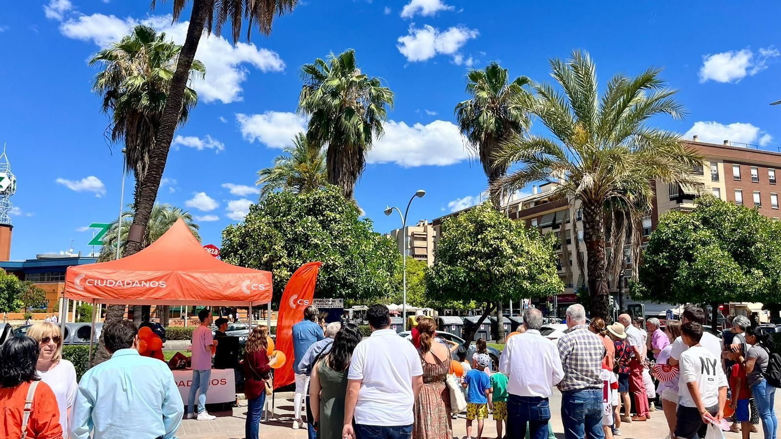 Asistentes a un acto electoral de Ciudadanos en Córdoba.