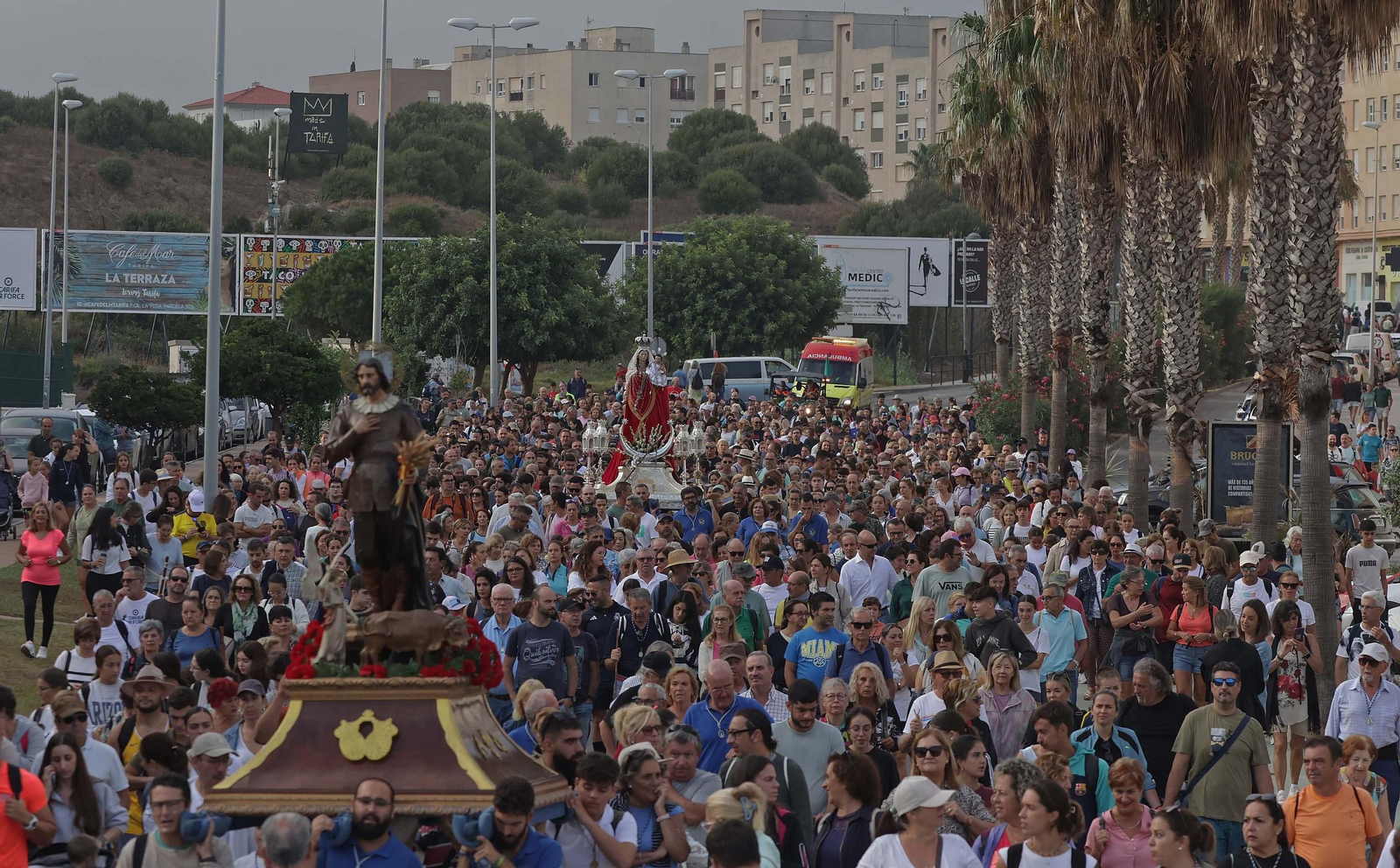 Fotos del regreso de la Virgen de la Luz a su santuario en Tarifa