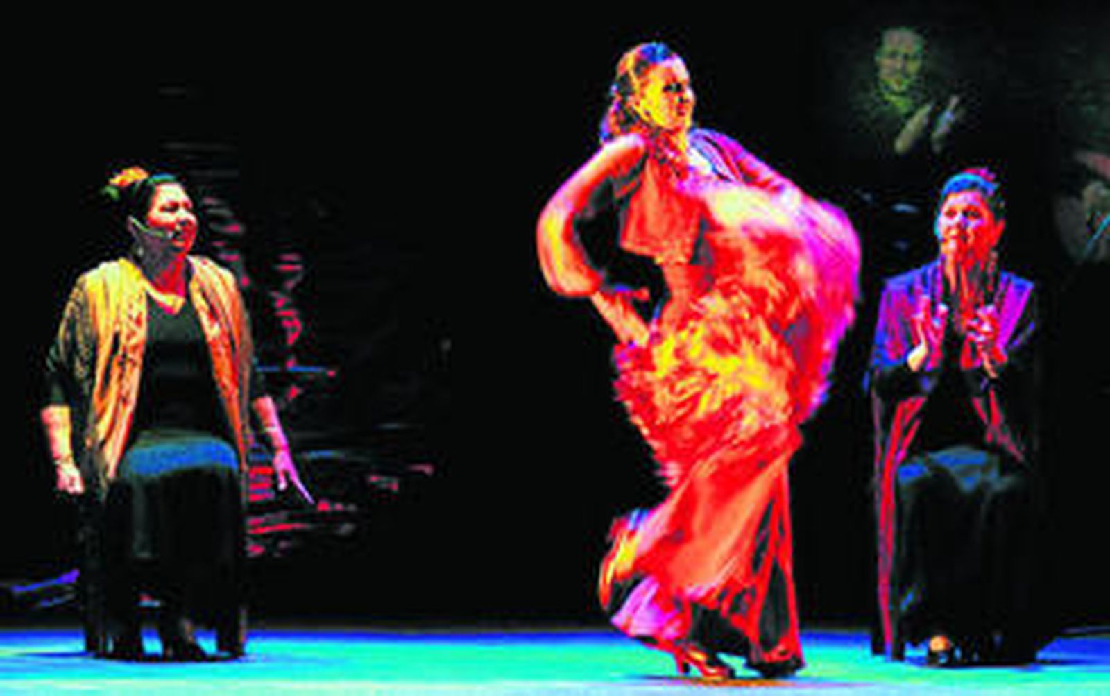 La artista durante su actuación en el Festival de Flamenco de Jerez en 2007.