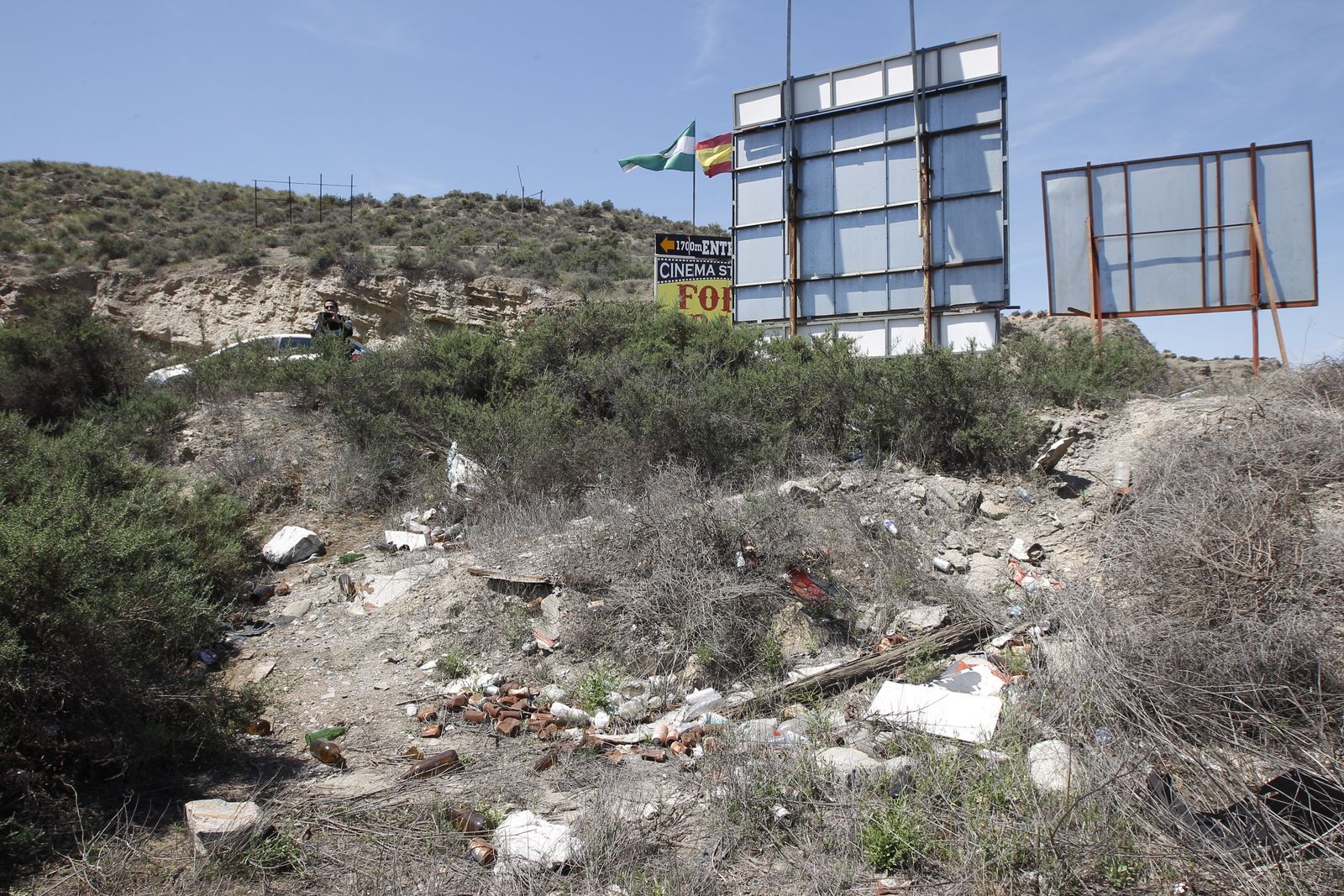 Fotogalería basura en el Desierto de Tabernas