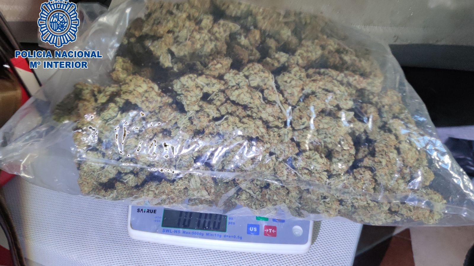 Cogollos de marihuana listos para la venta.