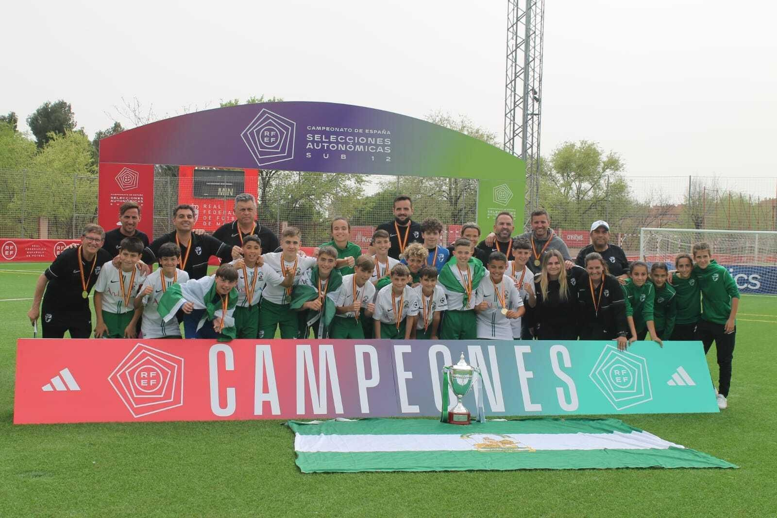 Enzo Pérez y Manuel Morales, campeones de España sub 12 con Andalucía