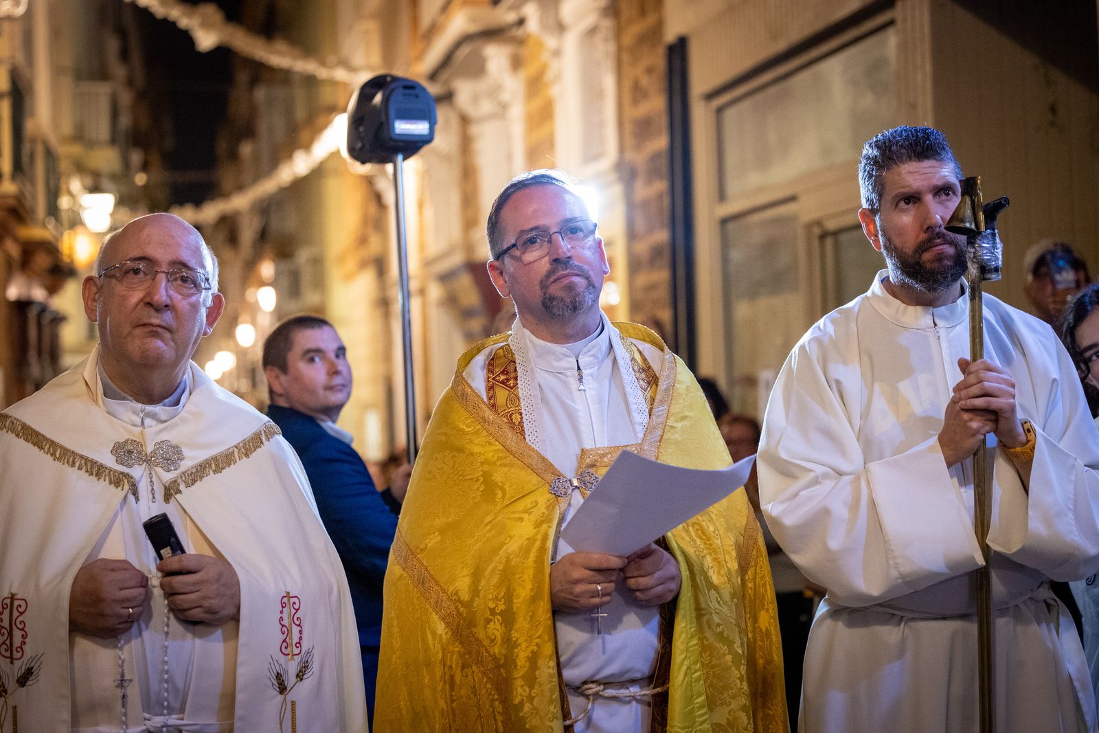 Imágenes de la primera salida de la Virgen del Rosario