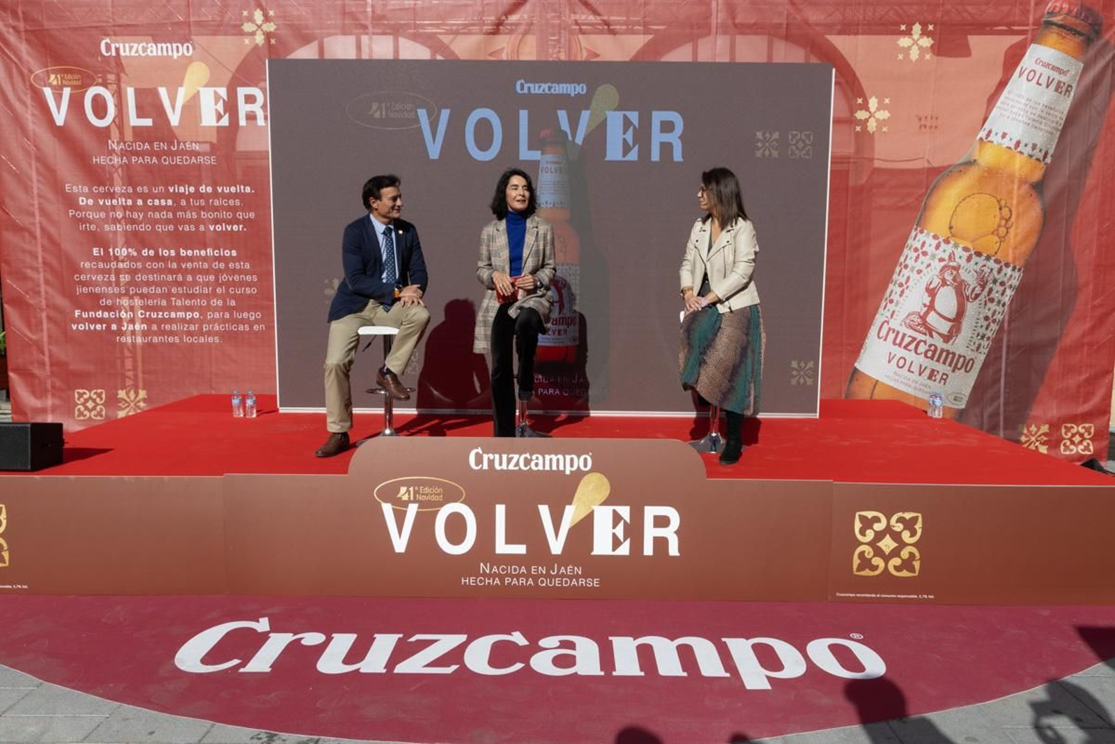 Presentación del lanzamiento de 'Volver', edición limitada de Cruzcampo para Navidad