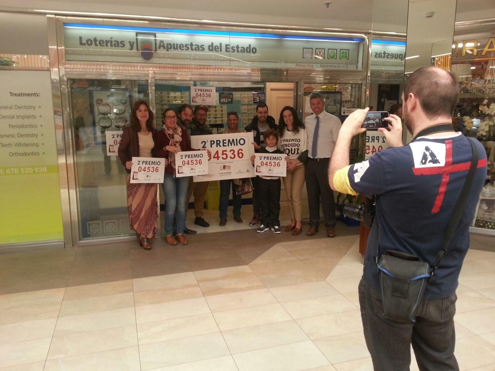 Los premiados en la Lotería de Navidad en Málaga