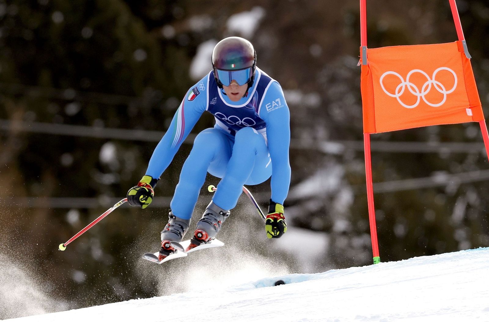 Las espectaculares fotos del descenso masculino en los Juegos Olímpicos de invierno
