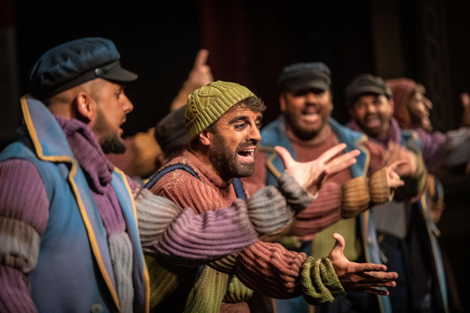 La comparsa 'Narcos' sobre las tablas del Falla